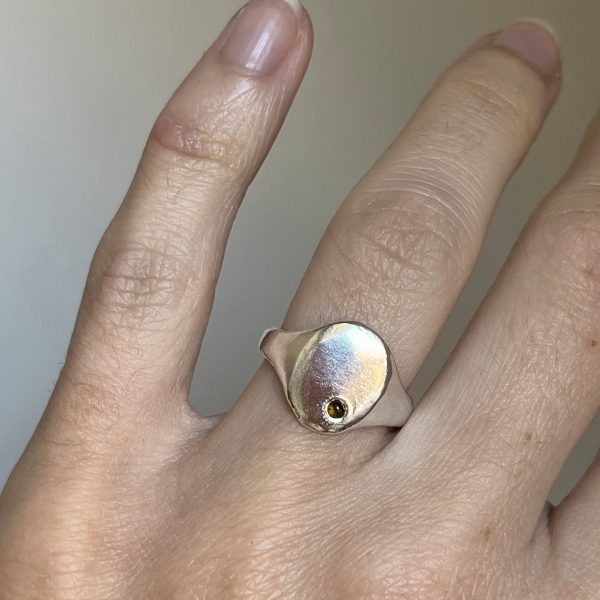 ANILLO SELLO OVALADO